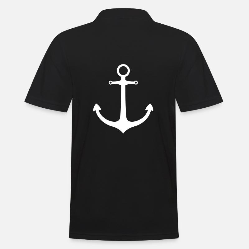 Anker Maritim - Männer Poloshirt - Schwarz