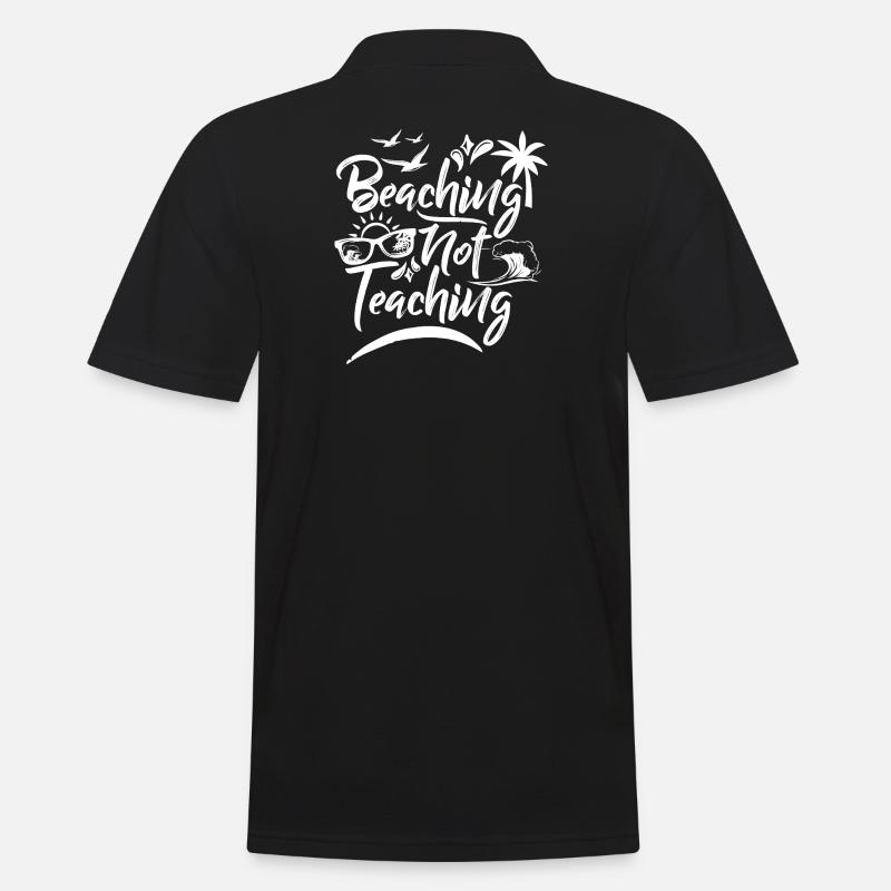 Strandshirt - Männer Poloshirt - Schwarz