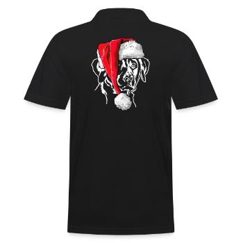 Père Noël Labrador Retriever chien de Noël Wilsigns - Polo Homme - noir - Dos - Kai (181cm)