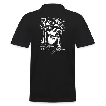 Chiens de chasse Terrier allemand Portrait Wilsigns - Polo Homme - noir - Dos - Kai (181cm)