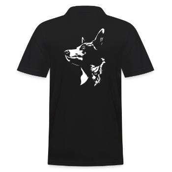 Australien Boeuf Chien Silhouette Chiens Wilsigns - Polo Homme - noir - Dos - Kai (181cm)