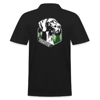 German Shorthaired Pointer Hund Wilsigns Jagdhunde - Männer Poloshirt - Schwarz - Hinten - Kai (181cm)
