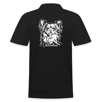 CHIHUAHUA Chien Portrait Chiens Wilsigns - Polo Homme - noir - Dos - Kai (181cm)