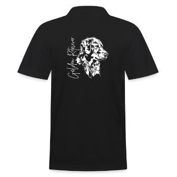 Golden Retriever Portrait Chien Chiens Wilsigns - Polo Homme - noir - Dos - Kai (181cm)