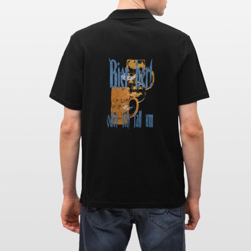 Bier her oder ich fall um Männer Poloshirt
