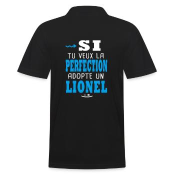 Lionel Si tu veux la perfection adopte un lionel - Polo Homme - noir - Dos - Kai (181cm)