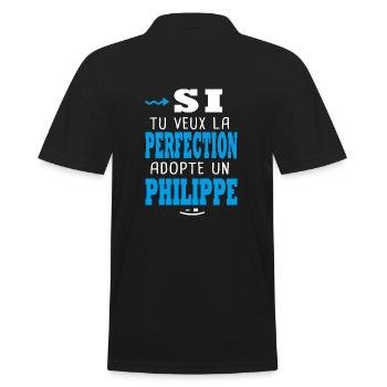 Philippe Si tu veux la perfection adopte Philippe - Polo Homme - noir - Dos - Kai (181cm)