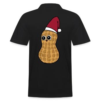 Erdnuss Wichtel Zwerg Nikolaus Weihnachtsmann Xmas - Männer Poloshirt - Schwarz - Hinten - Kai (181cm)
