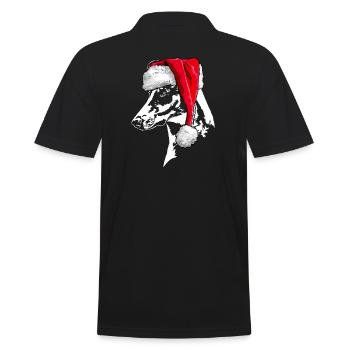 Père Noël COLLIE Chiens de Noël Wilsigns - Polo Homme - noir - Dos - Kai (181cm)