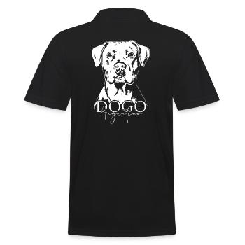 Dogue Argentin Portrait Chien Chien Wilsigns - Polo Homme - noir - Dos - Kai (181cm)