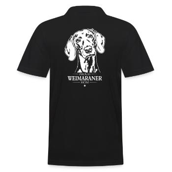 Braque de Weimar Maman Chiens Chien Chasse Chiens Wilsigns - Polo Homme - noir - Dos - Kai (181cm)