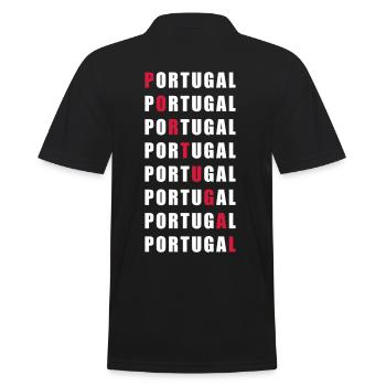 Portugal - Men's Polo Shirt - black - Back - Kai (181cm)