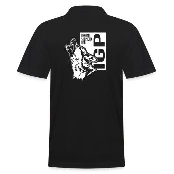 IGP German Shepherd Dog Dog Sport Dog Wilsigns - Men's Polo Shirt - black - Back - Kai (181cm)