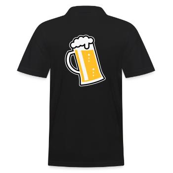 XLustiges Design Für Fröhliche Anlässe (L / 3) - Männer Poloshirt - Schwarz - Hinten - Kai (181cm)