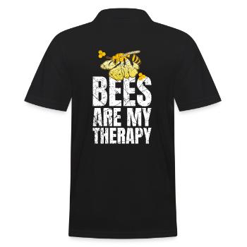 Les abeilles sont ma thérapie Apiculteur Apiculteur - Polo Homme - noir - Dos - Kai (181cm)
