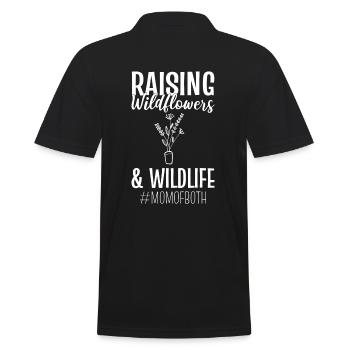 Raising Wildflowers & Wildlife Florist - Männer Poloshirt - Schwarz - Hinten - Kai (181cm)