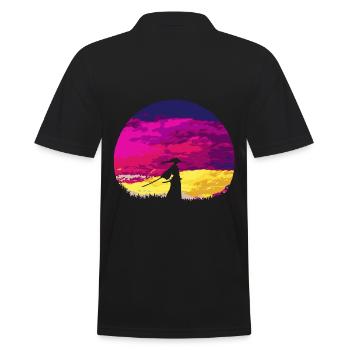 Bushido weg des kriegers samurai 2reborn - Männer Poloshirt - Schwarz - Hinten - Kai (181cm)