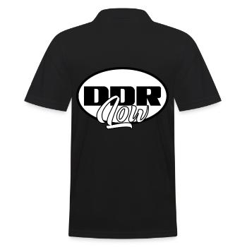 LOW DDR Custom Tuning Logo - Männer Poloshirt - Schwarz - Hinten - Kai (181cm)