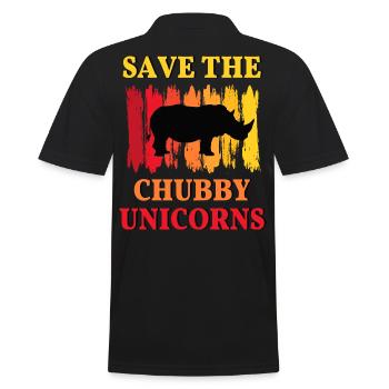 Rhinocéros Rhinocéros Afrike animaux protéger le bien-être des animaux - Polo Homme - noir - Dos - Kai (181cm)