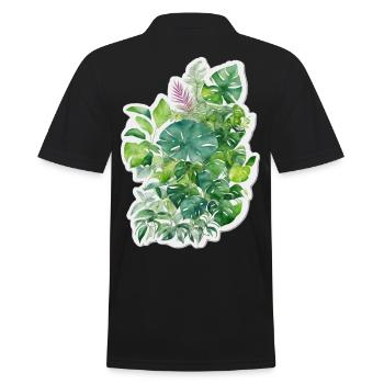 Feuilles de jungle - Polo Homme - noir - Dos - Kai (181cm)