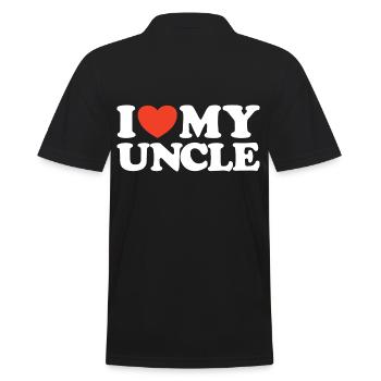 J’aime ma chemise cœur d’oncle - Polo Homme - noir - Dos - Kai (181cm)