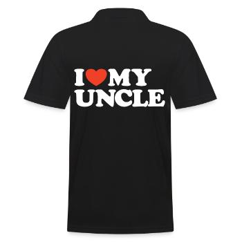J’aime ma chemise cœur d’oncle - Polo Homme - noir - Dos - Kai (181cm)