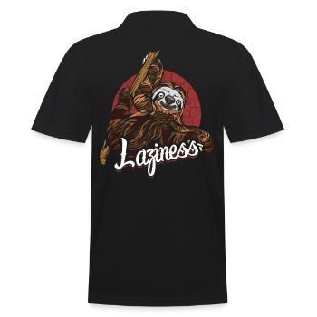 Idée de paresse paresse - Polo Homme - noir - Dos - Kai (181cm)