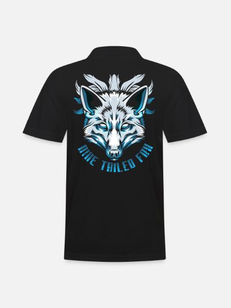 Neuf renards à queue - Polo Homme - noir