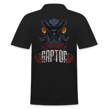 Velociraptor Modern Dinosaur - Men's Polo Shirt - black - Back - Kai (181cm)
