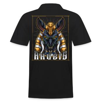 Anubis - Men's Polo Shirt - black - Back - Kai (181cm)