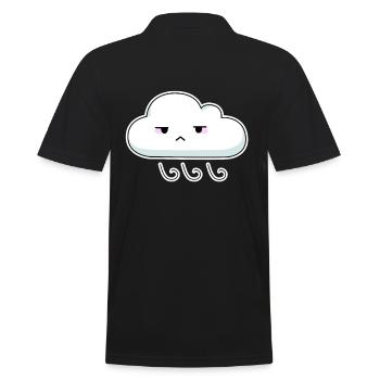 cloud - Men's Polo Shirt - black - Back - Kai (181cm)