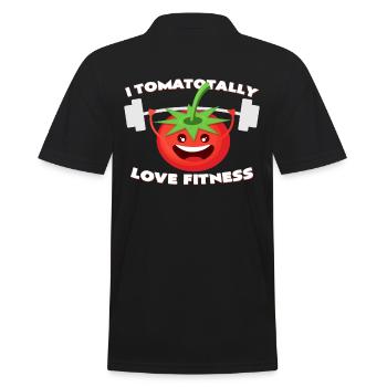tomato - Men's Polo Shirt - black - Back - Kai (181cm)