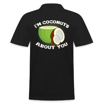 Coconut - Men's Polo Shirt - black - Back - Kai (181cm)