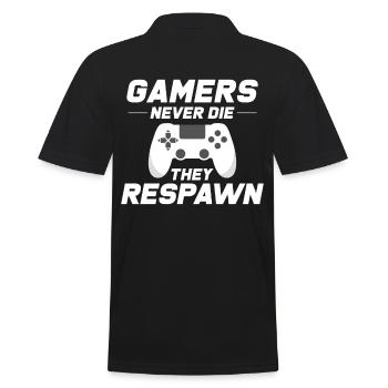 Gaming - Polo Homme - noir - Dos - Kai (181cm)