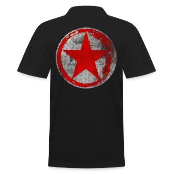 Sévère gauche contre droite rouge politique - Polo Homme - noir - Dos - Kai (181cm)
