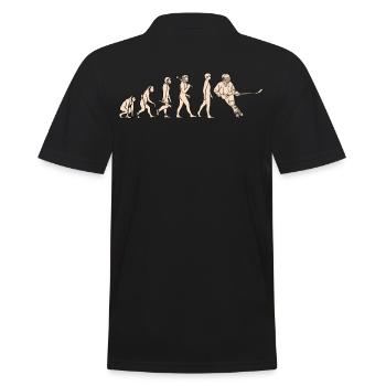 Evolution hockey design for hockey players - Men's Polo Shirt - black - Back - Kai (181cm)
