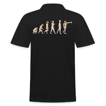 Evolution Boxing Boxing from monkey to boxer - Men's Polo Shirt - black - Back - Kai (181cm)