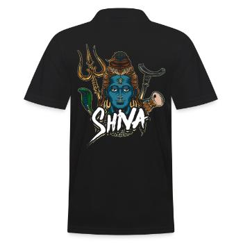 Gottheit Hinduismus Shiva Geschenk - Männer Poloshirt - Schwarz - Hinten - Kai (181cm)