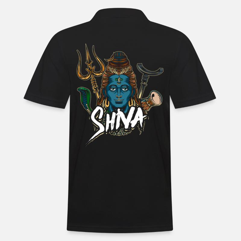 Deity Hinduism Shiva gift - Men's Polo Shirt - black