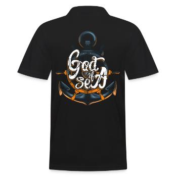 Dieu de mer - Polo Homme - noir - Dos - Kai (181cm)
