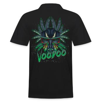 Cool Modern Voodoo Voodoo - Men's Polo Shirt - black - Back - Kai (181cm)