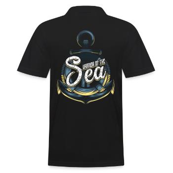 Warriors of the sea - Men's Polo Shirt - black - Back - Kai (181cm)