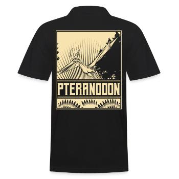 Pteranodon ptérodactyle volant dino dinosaure - Polo Homme - noir - Dos - Kai (181cm)
