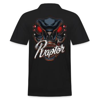 Robot Dino - Men's Polo Shirt - black - Back - Kai (181cm)