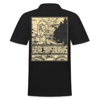 Brachiosaures dinosaures dinosaures herbivores - Polo Homme - noir - Dos - Kai (181cm)