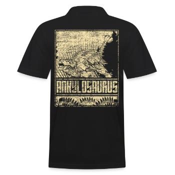 Ankylosaurus dinosaur Dinosaurs herbivores - Men's Polo Shirt - black - Back - Kai (181cm)