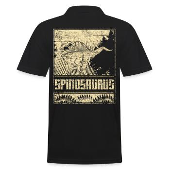 Spinosaurus - Men's Polo Shirt - black - Back - Kai (181cm)