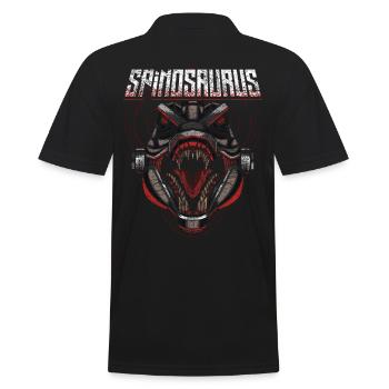Robot Dino - Men's Polo Shirt - black - Back - Kai (181cm)