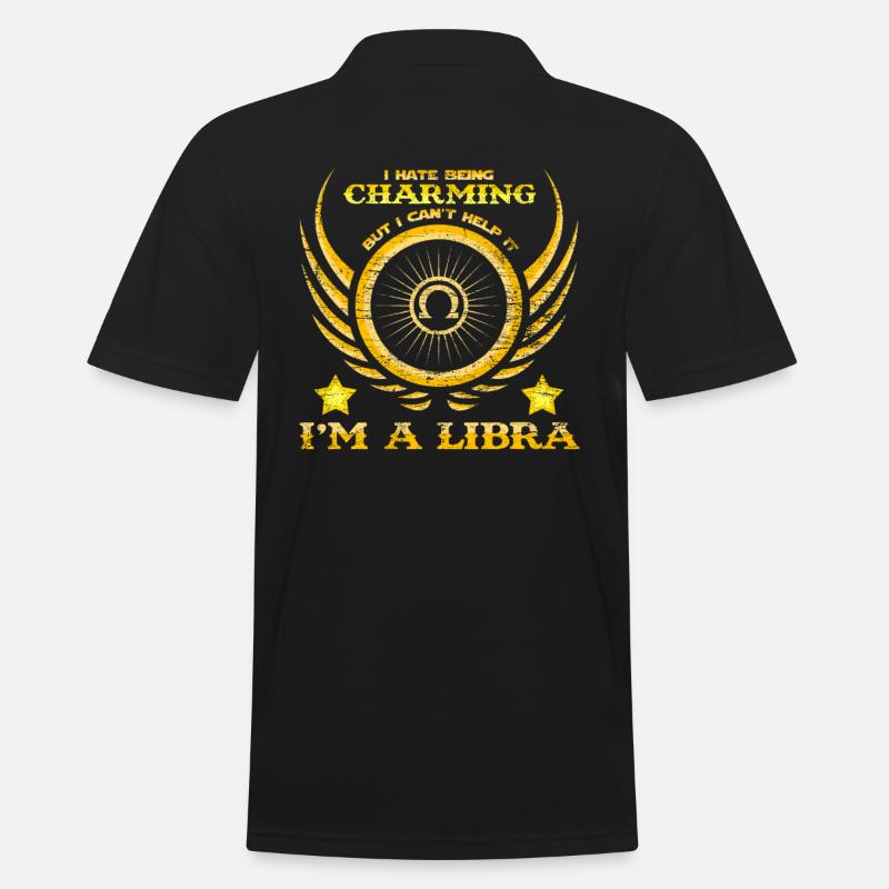 Zodiac Proverbs Libra Libra - Men's Polo Shirt - black