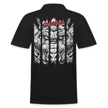 Sanglier moderne à la mode phacochère - Polo Homme - noir - Dos - Kai (181cm)